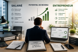 Salarié ou entrepreneur : comparatif du potentiel de revenu avec la création d'une SA dans le canton de Vaud