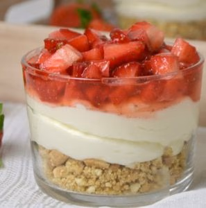 Tasses de gâteau au fromage, le roi des desserts